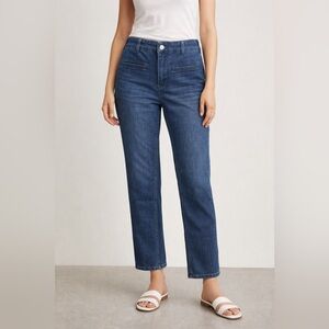 Maeve Anthropologie Straight Leg Denim Jeans Size 25 Premium
